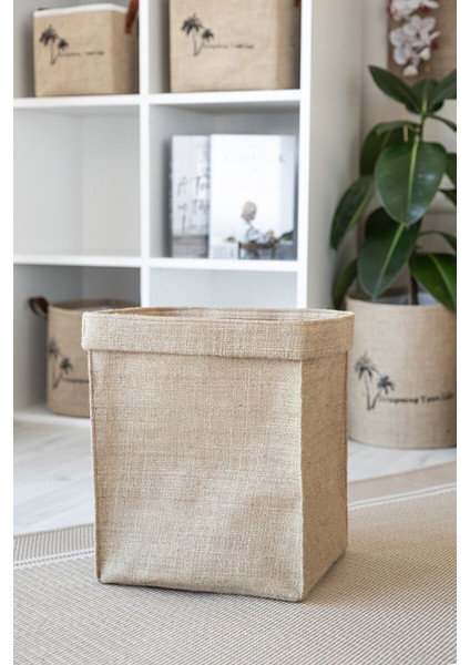 2'li Jüt Sepet Jüt 30X30X35 cm Doğal Sepet Raf Içine Uygun Doğal Sepet ,kutu Jüt Sepet fiyatları