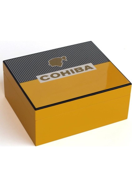 Sarı-Gri Nokta Desenli Humidor Puro Kutusu modelleri