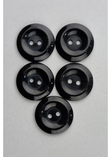 Küçük Boy Akrilik Batik Desenli Füme Kaban Çeket Hırka Yelek Düğmesi 5 Adet