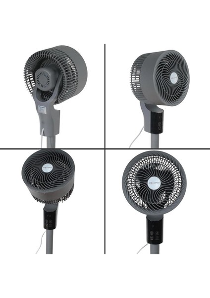 Sf 8 Baac 3D Salınım 20 Cm. Uzaktan Kumandalı Vantilatör - Midnight Graphite