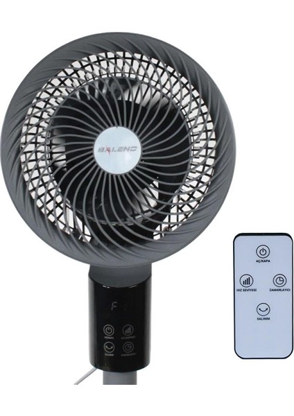 Sf 8 Baac 3D Salınım 20 Cm. Uzaktan Kumandalı Vantilatör - Midnight Graphite