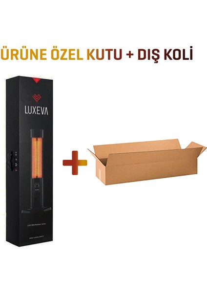 Lxv 2500-VR Kumandalı Karbon Isıtıcı 2500W