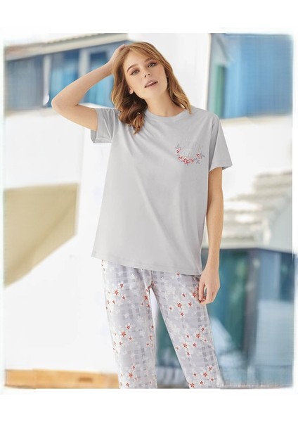 240146 Bayan Kısa Kol Pijama Takımı