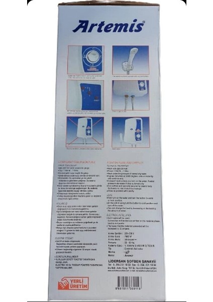 Elektrikli Su Isıtıcı Şofben Sıgorta ve Kutusu Dahıl