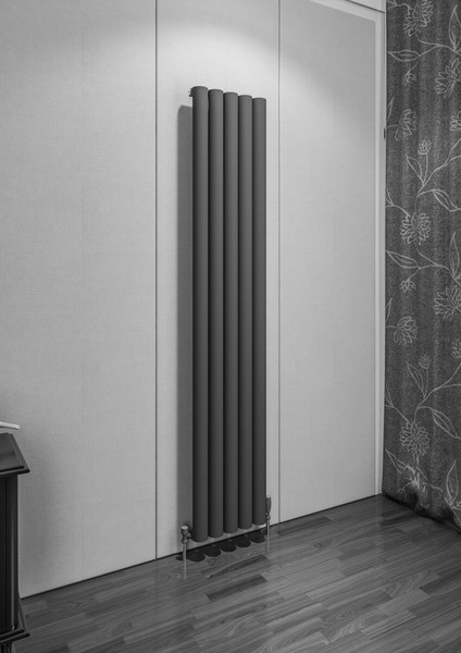 Birgi Alüminyum Radyatör 345 x 1800 Pütürlü Siyah Ral 9005
