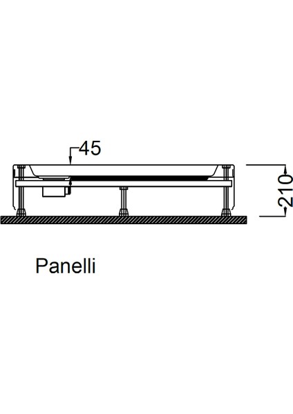 80X80 Panelli Oval Duş Teknesi