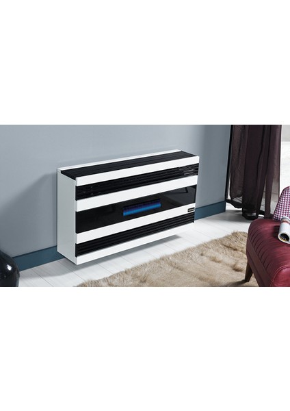 Fhs 12000 Mfc Modern 10 Kw Hermetik Fanlı Camlı Doğalgaz Sobası