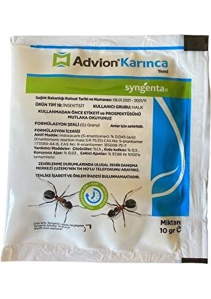 Advion Karınca Yemi 10 gr
