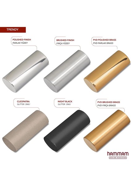 800X500MM Trendy Parlak Bronz Havlupan modelleri