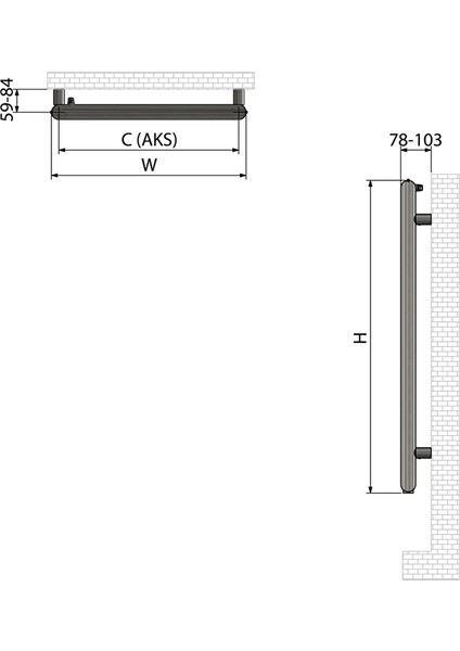 800X500 Trendy Fırça Mat Inox Bakır Paslanmaz Çelik Havlupan