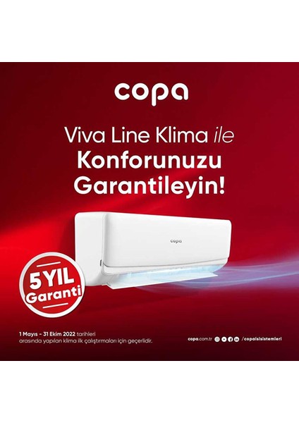 Montaj Dahil Viva Line R32 18000 Btu A++ Dc Inverter Klima