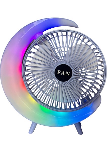 S24 Taşınabilir Masaüstü Mavi USB Fan