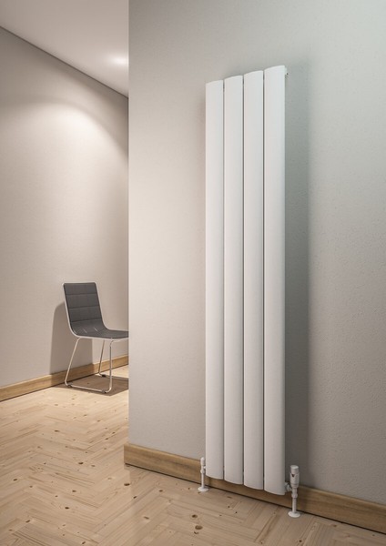 Serez Alüminyum Radyatör 375 x 1800 Pütürlü Beyaz Ral 9016