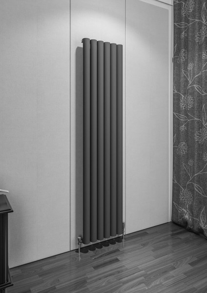 Birgi Alüminyum Radyatör 415 x 1800 Pütürlü Siyah Ral 9005