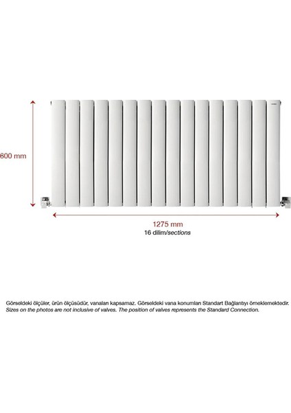 600X1275MM Yüksek Isı Kapasiteli Yatay Alüminyum Radyatör Lilac Beyaz fırsatları