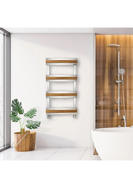 900X500 mm Hera Ahşap ve Paslanmaz Çelik Havlupan