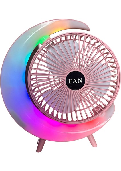 S24 Taşınabilir Masaüstü Pembe USB Fan