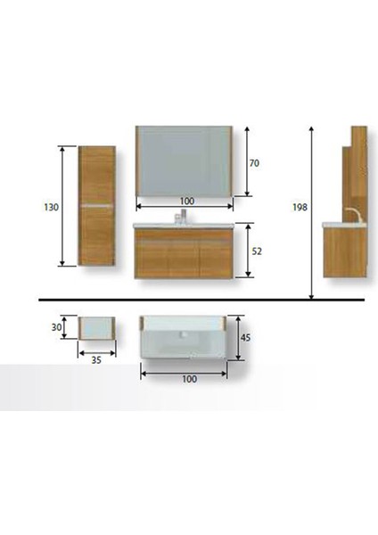 Anemon 100 Banyo Dolabi fiyatları