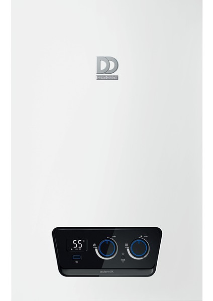 Ademix 24/28 Kw - Paslanmaz Çelik Eşanjör, Premix Tam Yoğuşmalı Kombi