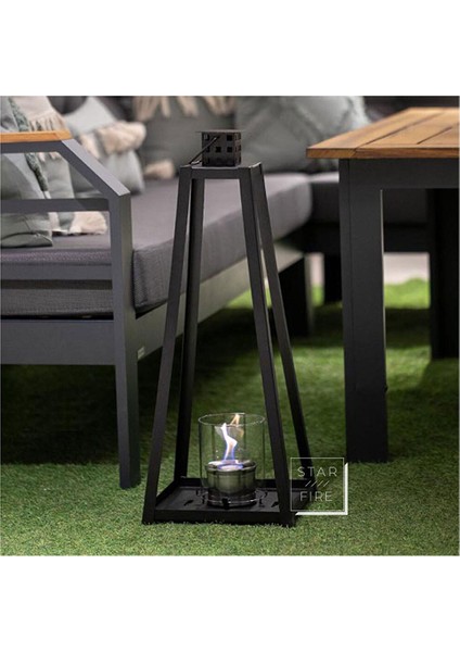 Fener L Bio Ethanol Şömine Siyah