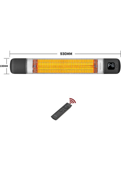 Smarty Wl Infrared 2500 W Elektrikli Isıtıcısiyah Duvar Cafe Tipi fiyatları