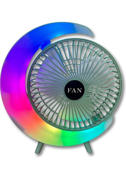 S24 Taşınabilir Masaüstü Yeşil USB Fan