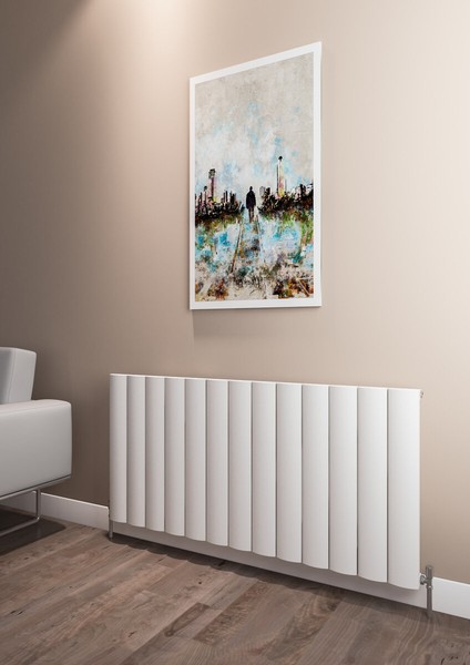 Kavala Alüminyum Radyatör 1230 x 600 Pütürlü Beyaz Ral 9016