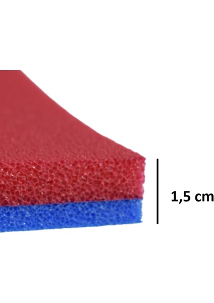 180X60CM 15MM Extra Rahat Mavi-Pembe Yoga Pilates Matı fırsatları