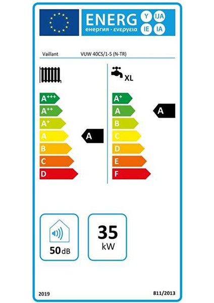Ecotec 40CS/1-5 Plus 35/40 Kw 30.000 Tam Yoğuşmalı Kombi