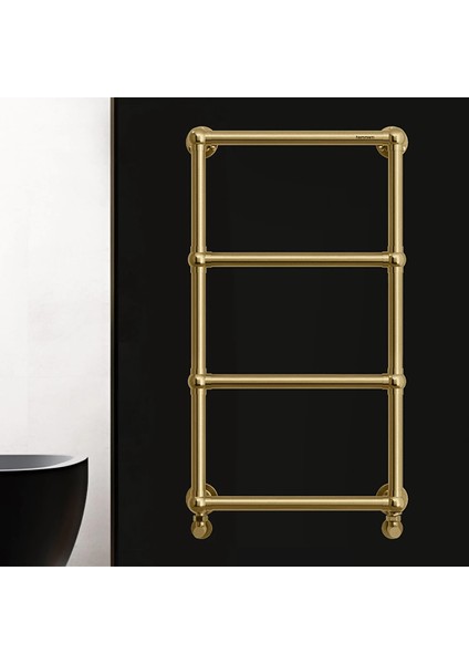 876X494MM Bianca Fırça Brass Gold Altın Paslanmaz Çelik Havlupan