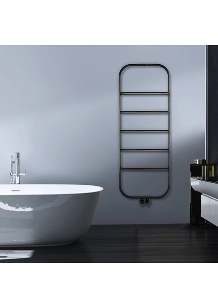 1200X450MM Spin Fırça Mat Inox Parlak Black Chrome Havlupan