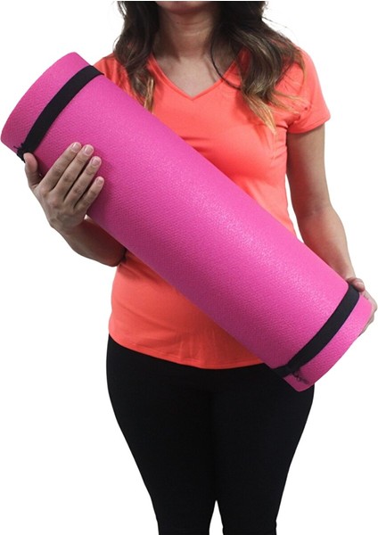 180X60CM 15MM Extra Rahat Mavi-Pembe Yoga Pilates Matı