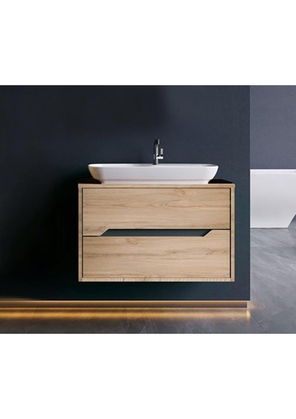 Galia 80 cm Legnano Banyo Dolabı Alt Modül ve Lavabo