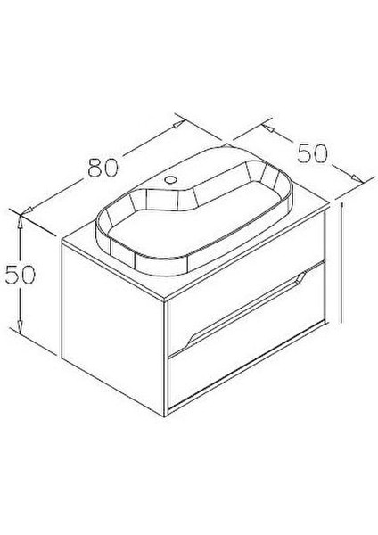 Galia 80 cm Legnano Banyo Dolabı Alt Modül ve Lavabo fırsatları