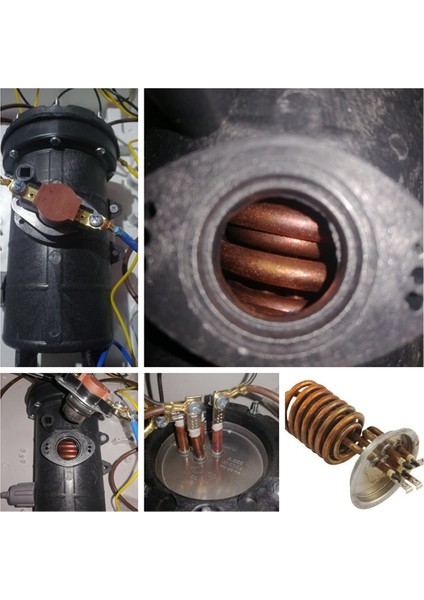 Bakır Rezistanslı Elektrikli Şofben 3mt Kablolu Tam Takım Orijinal Set