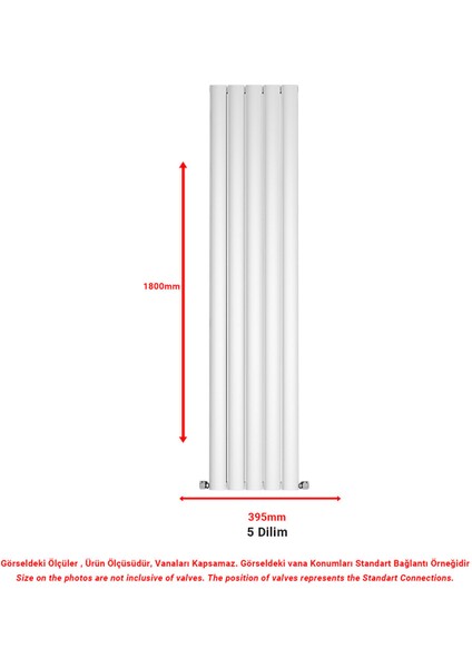 1800X395MM Lilac Dikey Beyaz Alüminyum Radyatör Dekoratif Tasarım fiyatları