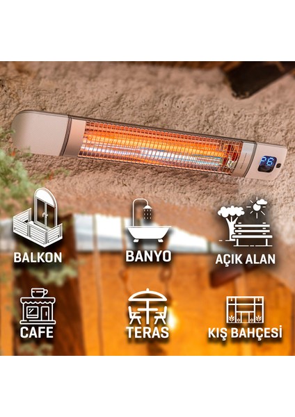 Smarty Wl Infrared 2500 W Elektrikli Isıtıcı Beyaz Duvar Cafe Tipi fırsatları