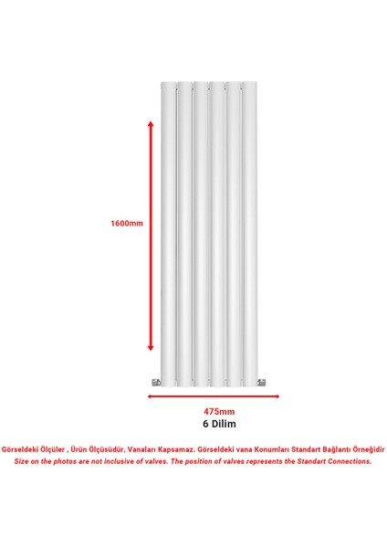 1600X475MM Lilac Dikey Beyaz Alüminyum Radyatör Dekoratif Tasarım fiyatları