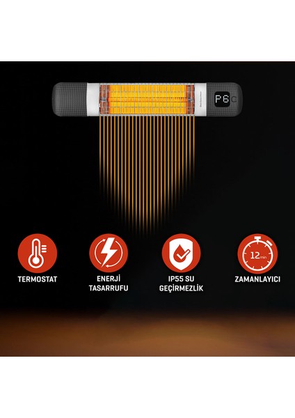 Smarty Wl Mini Duvar Tipi 1200 W Siyah Elektrikli Isıtıcı modelleri