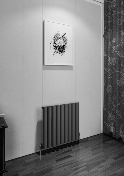 Birgi Alüminyum Radyatör 625 x 600 Pütürlü Siyah Ral 9005