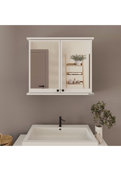 Ad-1 Lavabo Üstü Aynalı Banyo Dolabı, Iki Kapaklı Aynalı Dolap, Beyaz Banyo Dolabı fiyatları