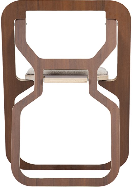 Comfy Delux Katlanabilir Yer Kaplamayan Plywood Kamp Sandalyesi Kahve