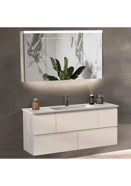 Valentine Banyo Dolap Takımı Valentine 55130 V31 130CM Kumsal