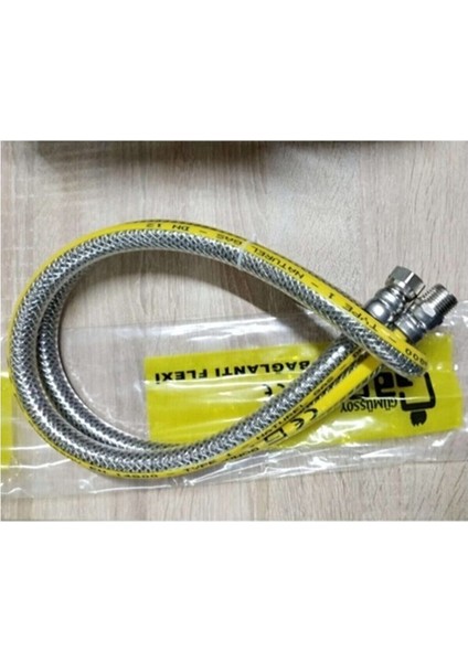 150 cm Doğalgaz Flex Bağlantı Hortumu Gaz Flexi Soba Fırın Ocak Gaz 75