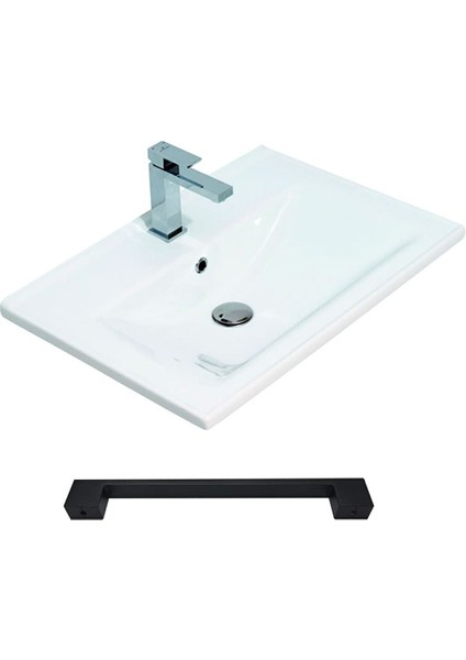 Batum 80 cm Mdf Banyo Dolabı Seti Beyaz