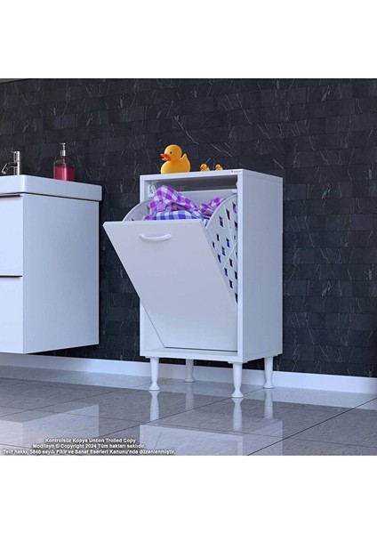 Söke Banyo Için Sihirli Kutu 35X75X32,5 Cm’ Lik 1 Göz Sepet Hazneli Mini Banyo Dolabı fiyatları