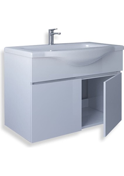 Kahire 80 cm Mdf Banyo Lavabolu Alt Dolap Beyaz fiyatları