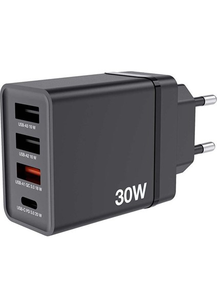 49700 CHR-30EU1 Usb-Charger 30W Black