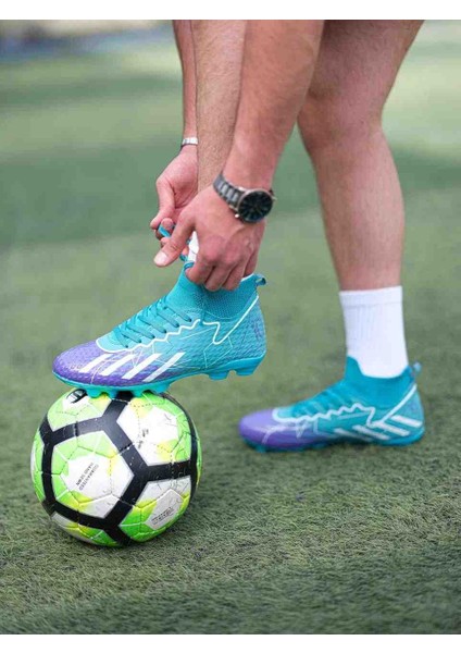 Çoraplı Krampon Çim ve Halı Saha Futbol Ayakkabısı Yetişkin Ayakkabı fırsatları
