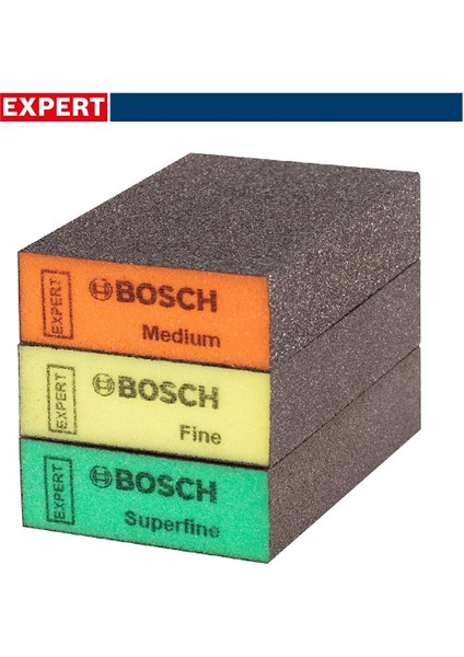 Expert S471 3'lü Set Sünger Zımpara 69X97X26 mm 2608901175